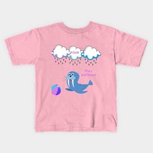 Fourth Birthday Kids T-Shirt